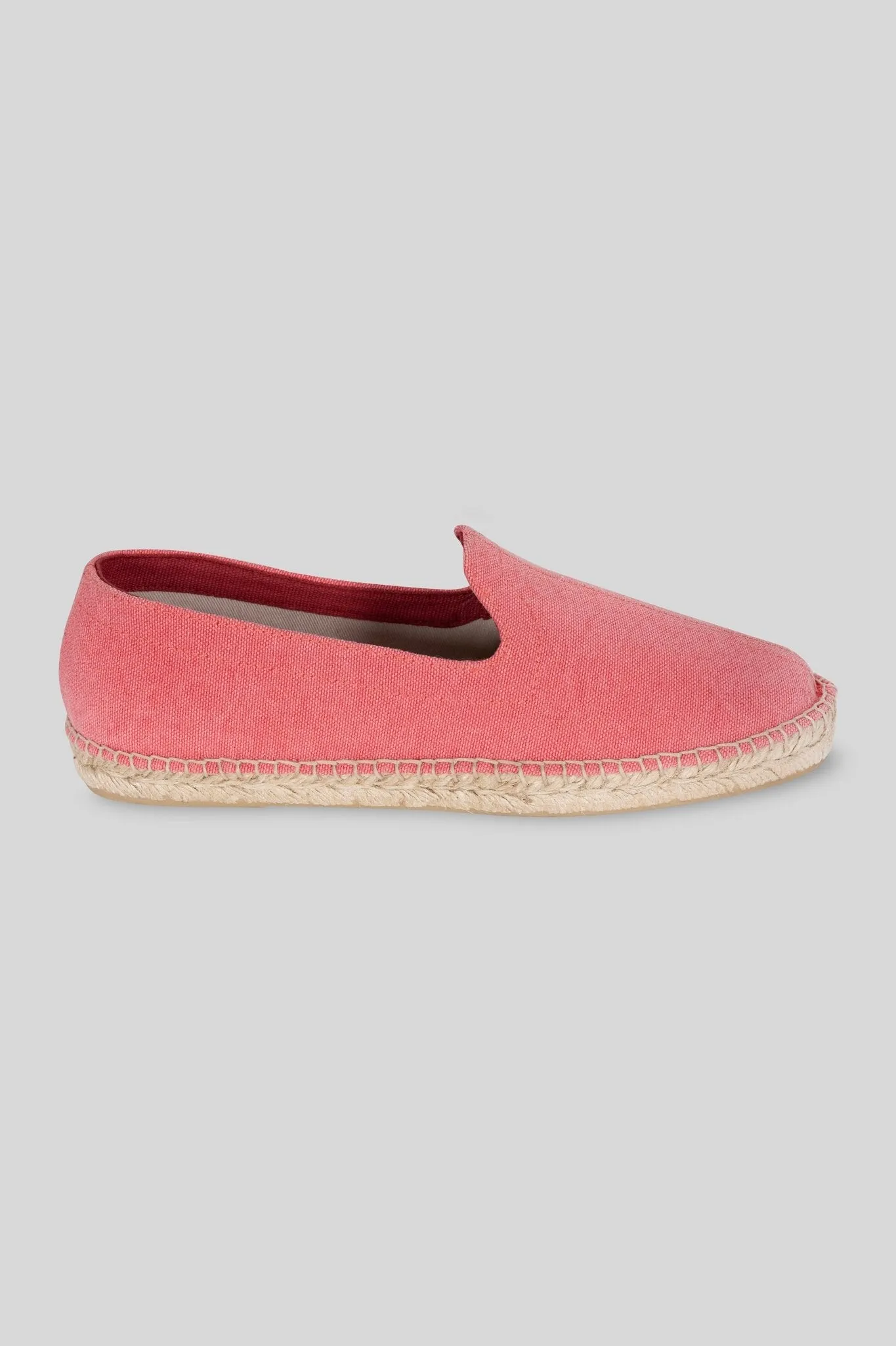 canvas espadrille coral