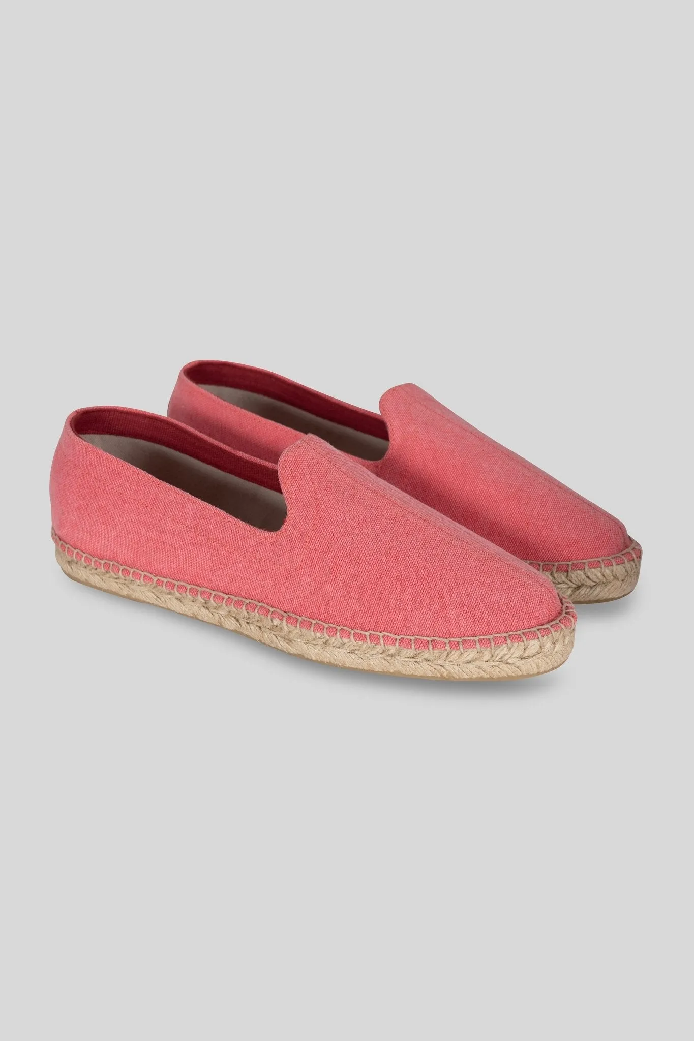 canvas espadrille coral