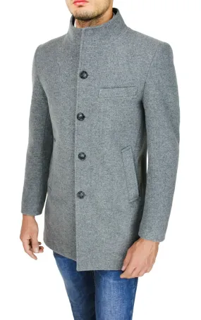 CAPPOTTO GIACCA CLASS SARTORIALE UOMO GRIGIO INVERNALE ELEGANTE da M a XXL