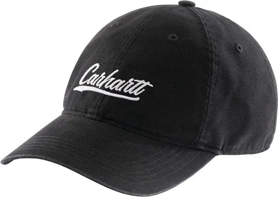 Carhartt Canvas Script Graphic Cap Black