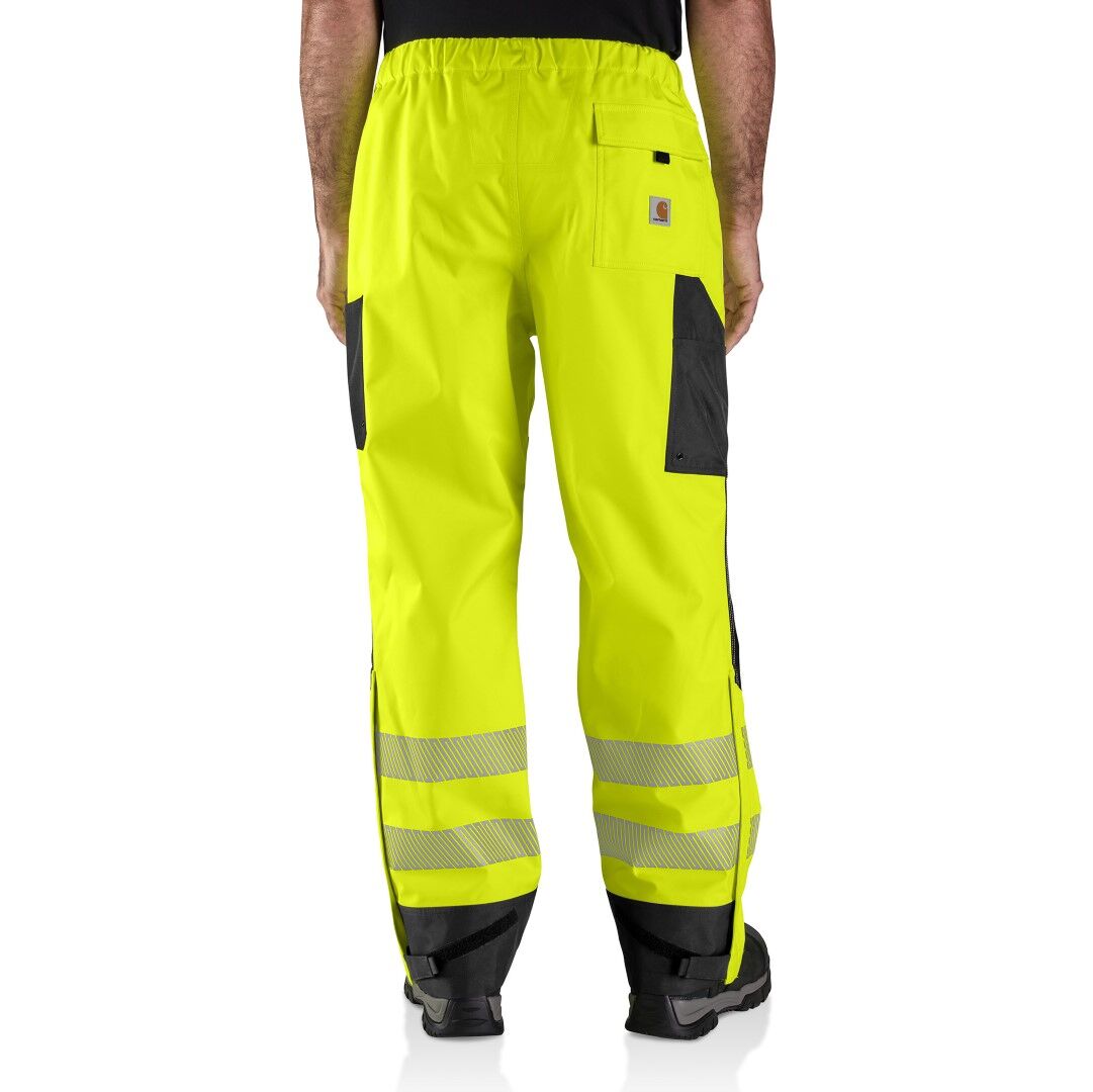 Carhartt Men's High Visibility Storm Defender Loose Fit Lightweight Class E Pant in Brite Lime