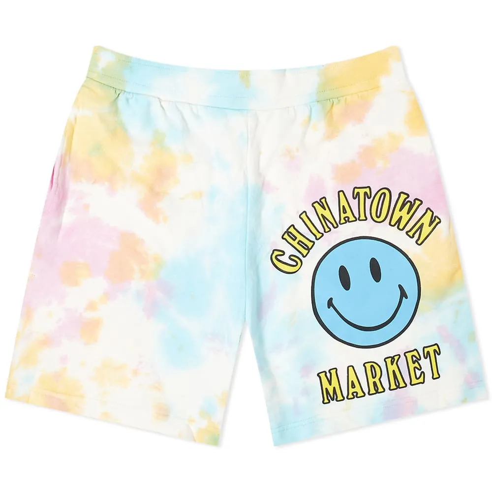 Chinatown Market Arc Logo Sweat ShortTie Dye Purple