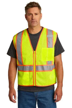 CornerStone  ANSI 107 Class 2 Mesh Zippered Two-Tone Vest. CSV103