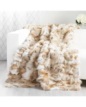 Coyote Fur Blanket for Luxurious Home or Cabin Decor at FurSource.com