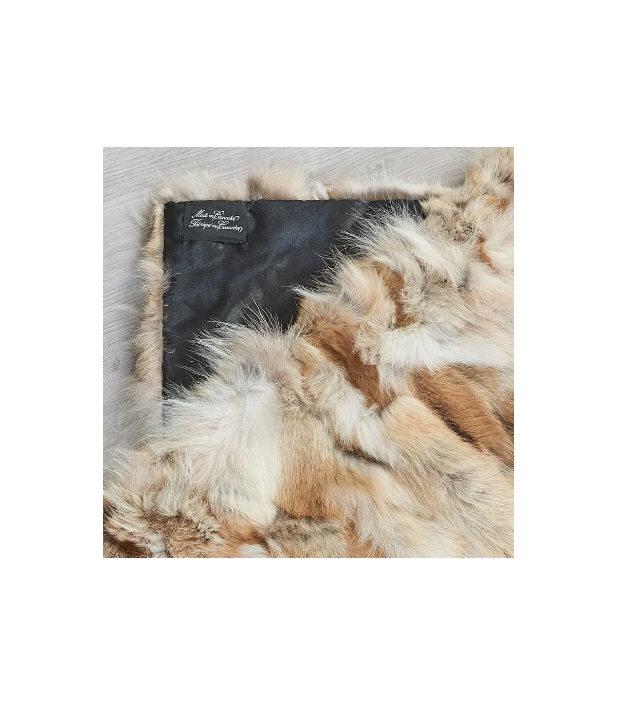 Coyote Fur Blanket for Luxurious Home or Cabin Decor at FurSource.com