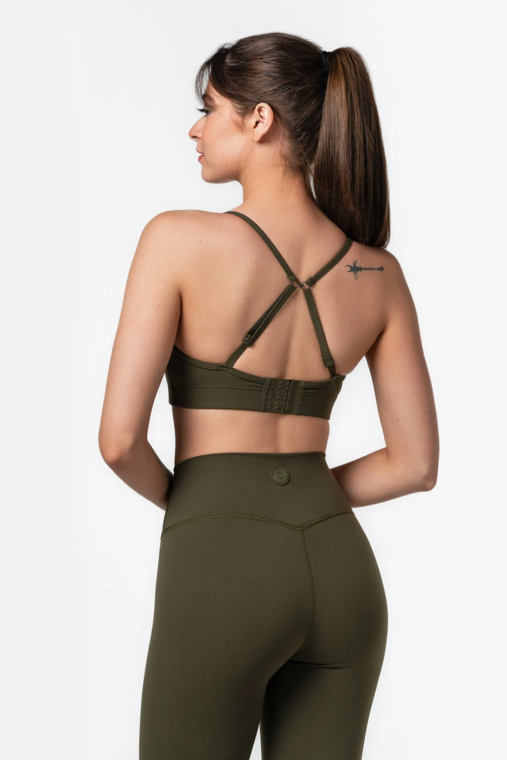 Dark Green Softy Sports Bra