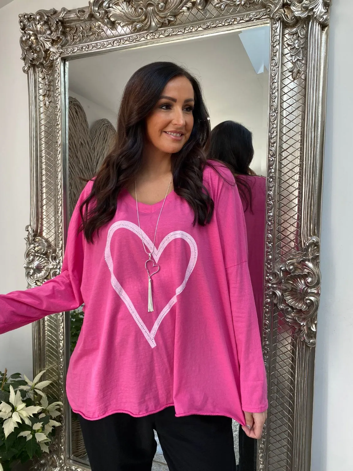 Diamante Heart Top Myla