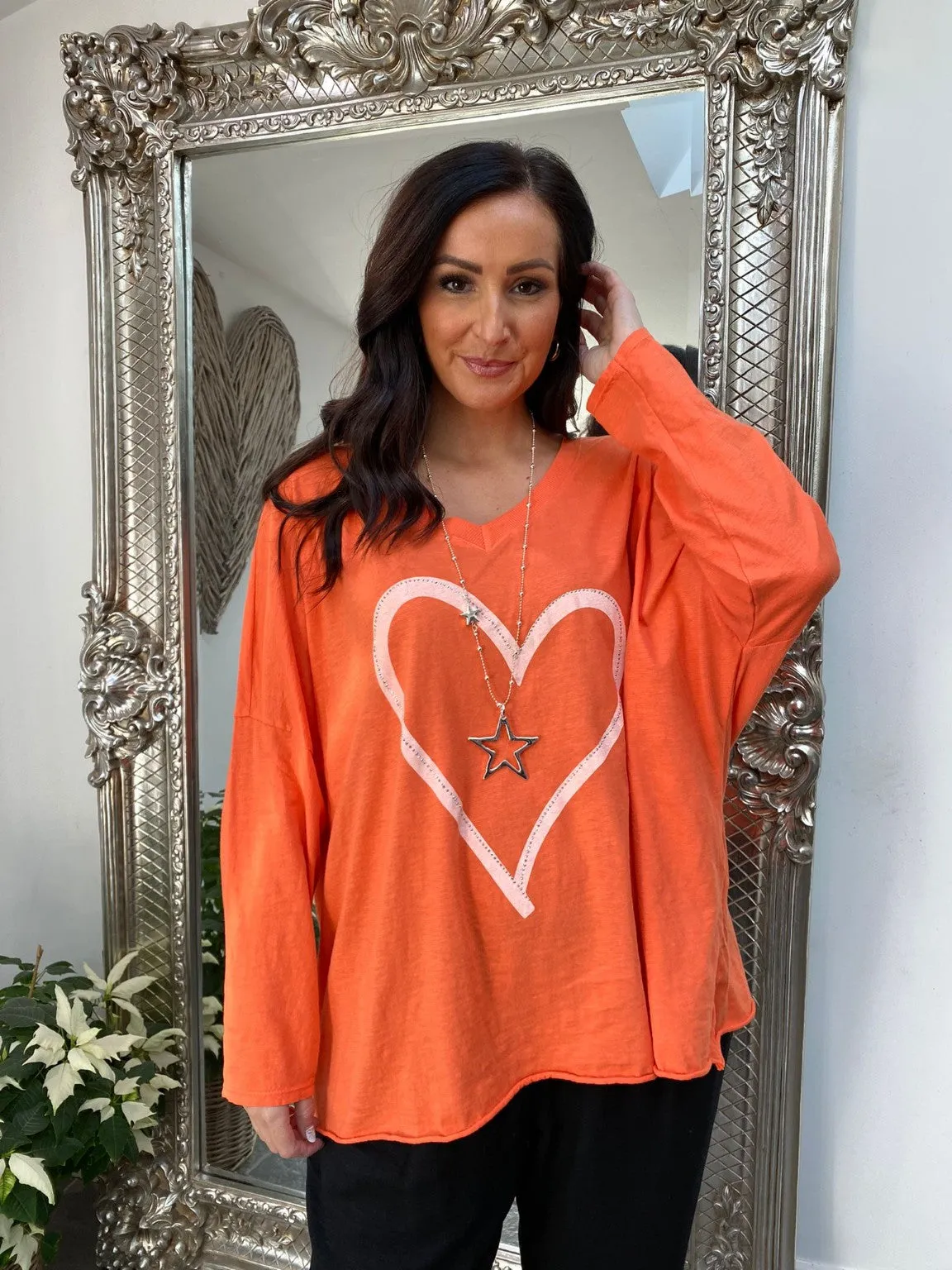 Diamante Heart Top Myla