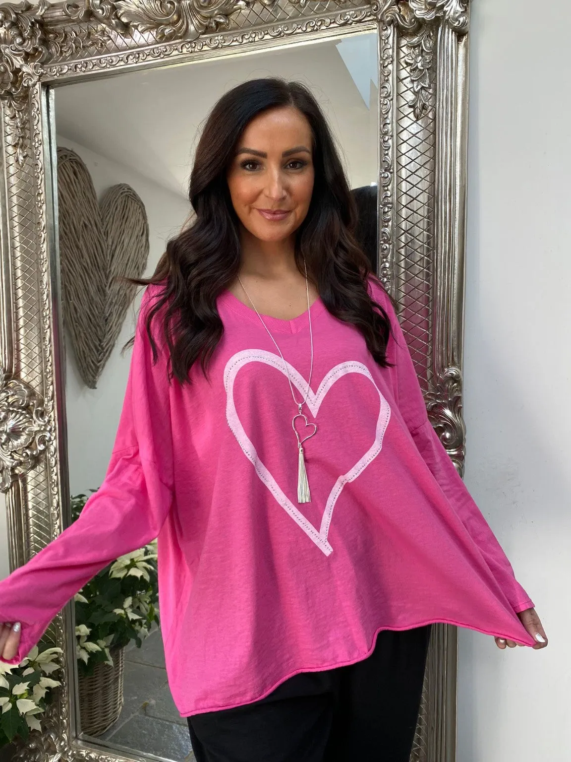 Diamante Heart Top Myla