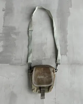 DIESEL LEATHER & CANVAS SIDE BAG