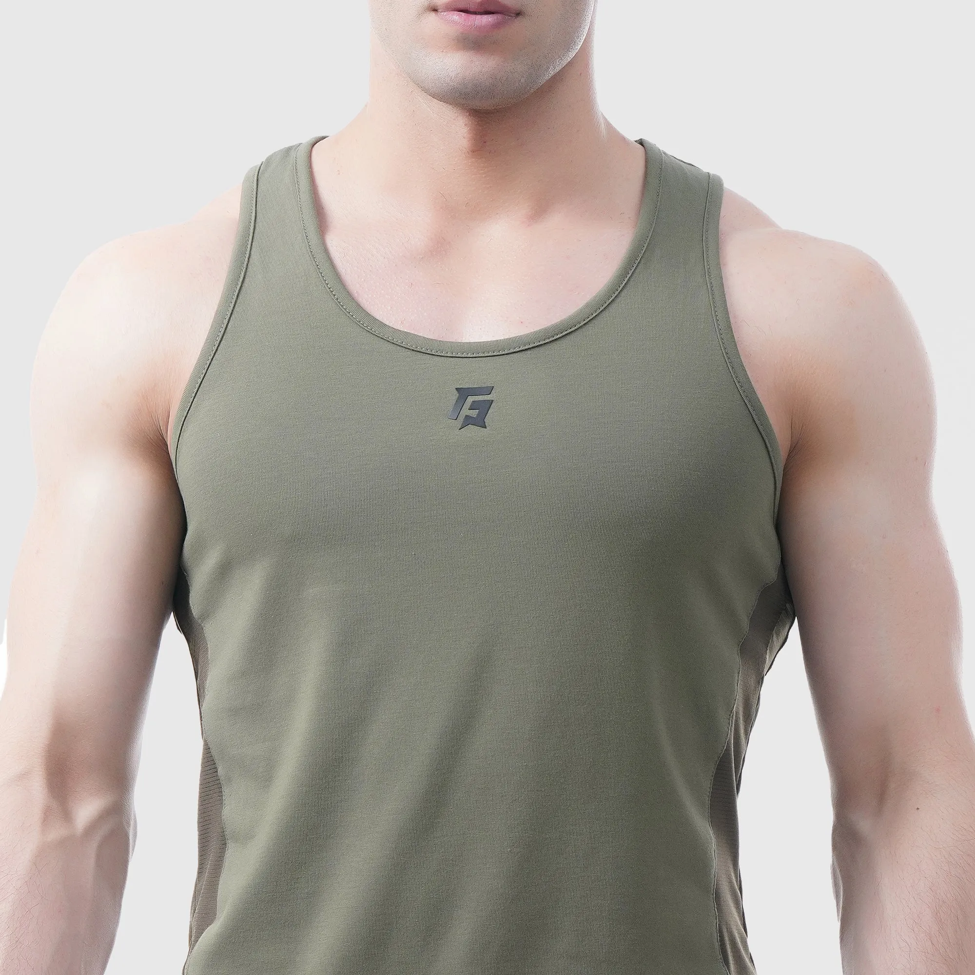 Energy Boost Tank (Olive)