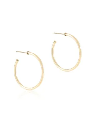 Enewton Round Gold 1.25 Post Hoop Earring- 2mm Smooth