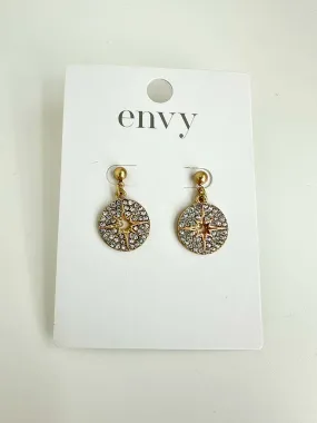 Envy Star Shimmer Earrings - Gold