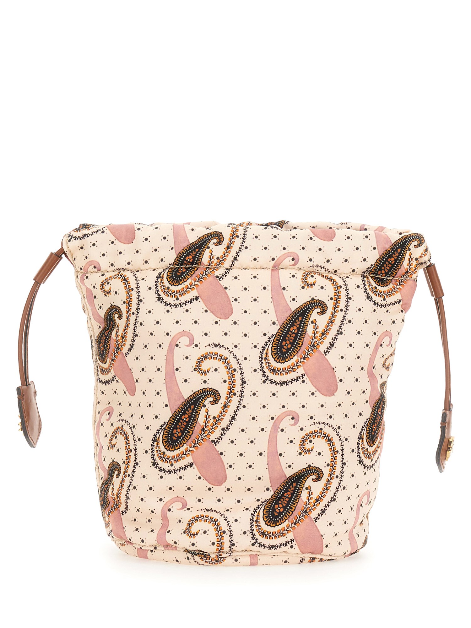 ETRO    PAISLEY AND POLKA DOT PATTERNED CANVAS POUCH