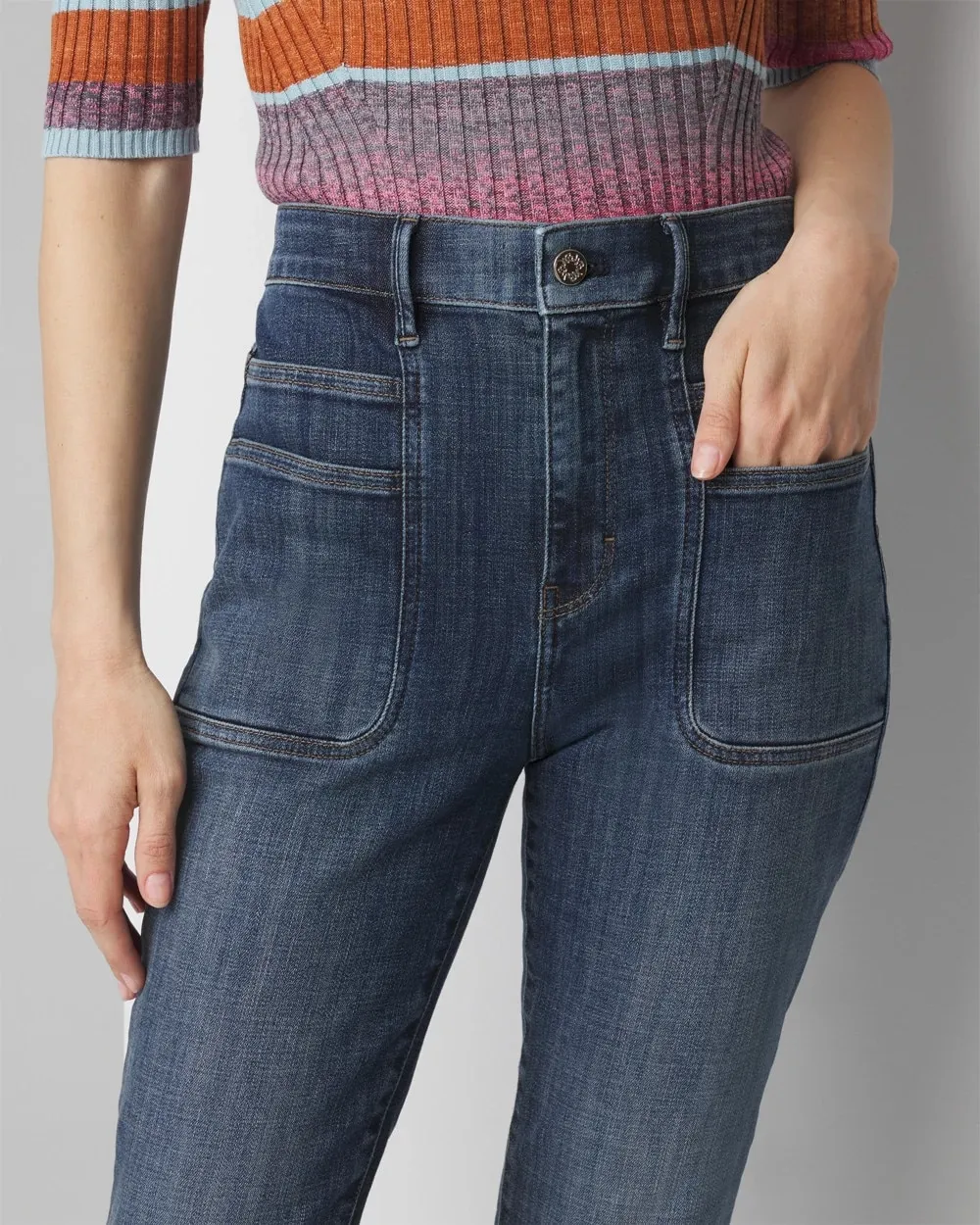 Extra High-Rise Everyday Soft Denim™ Slim Pocket Detail Jeans