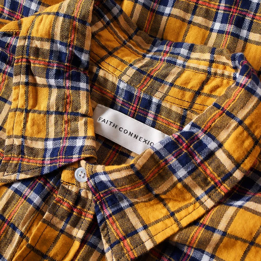 Faith Connexion Loose Check ShirtYellow & Blue