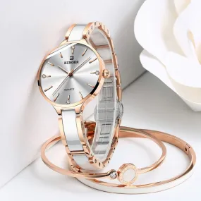 Fashion Women Watch Luxury Brand Bracelets Ceramic Watch band Sapphire