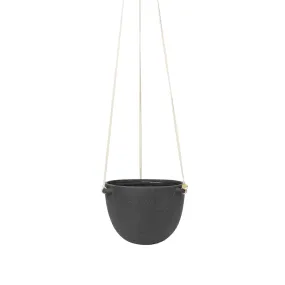 ferm LIVING Speckle Hanging Pot LargeDark Grey