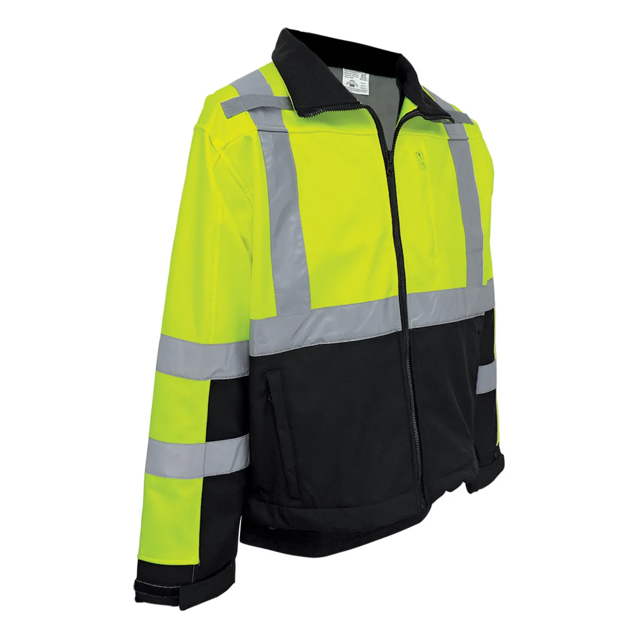 FrogWear® Class 3 HV Premium Fleece-Lined Softshell Jacket GLO-SJ1