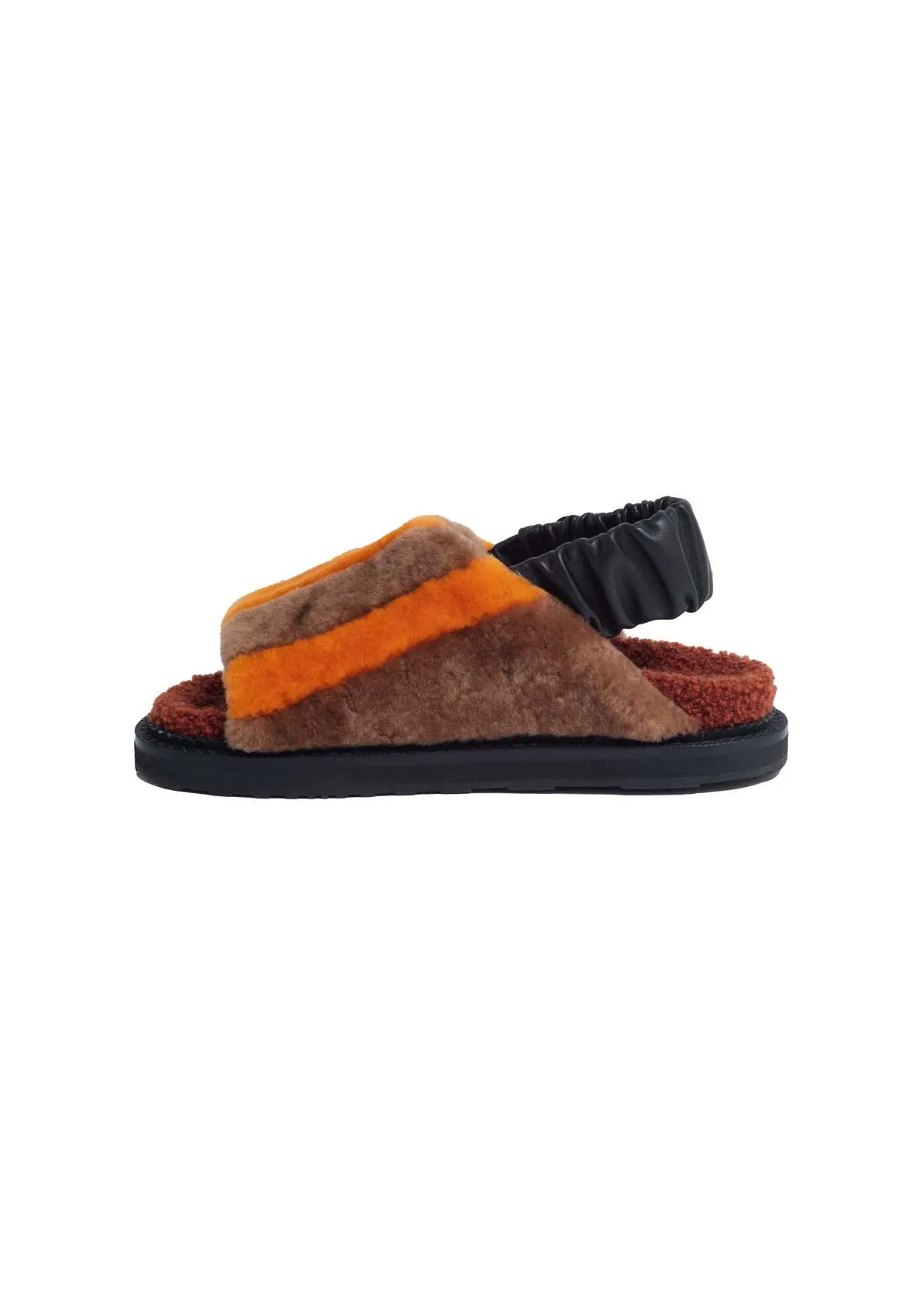 Fur Sandle - Orange