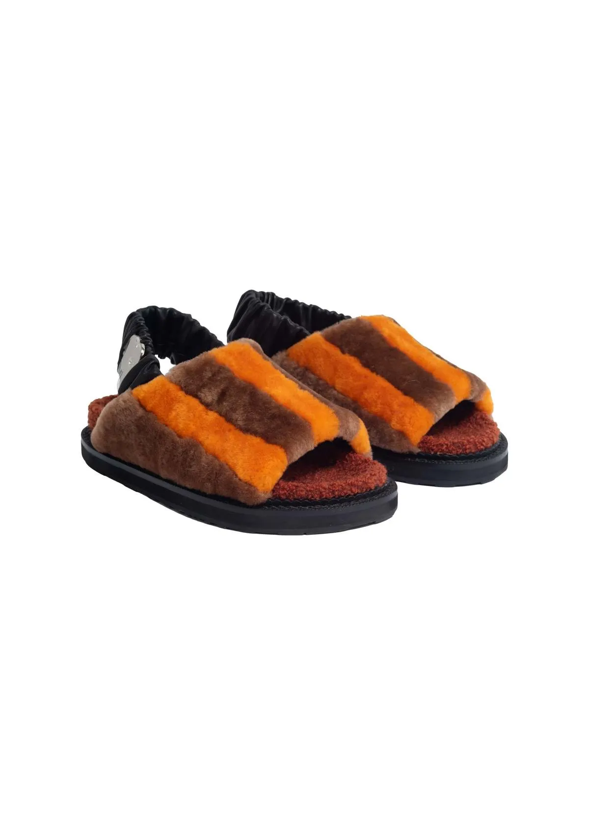 Fur Sandle - Orange