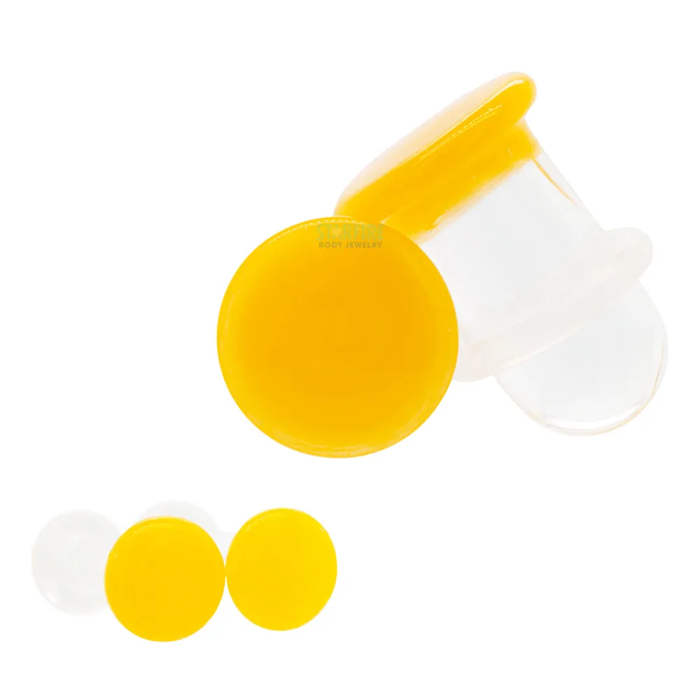 Glass Colorfront Plugs - Lemon (Premium Color)