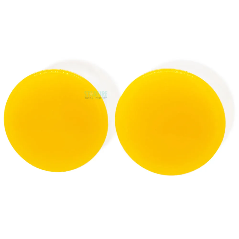 Glass Colorfront Plugs - Lemon (Premium Color)