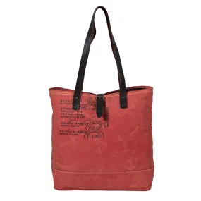 Graded Cotton Woven Canvas Tote Bag