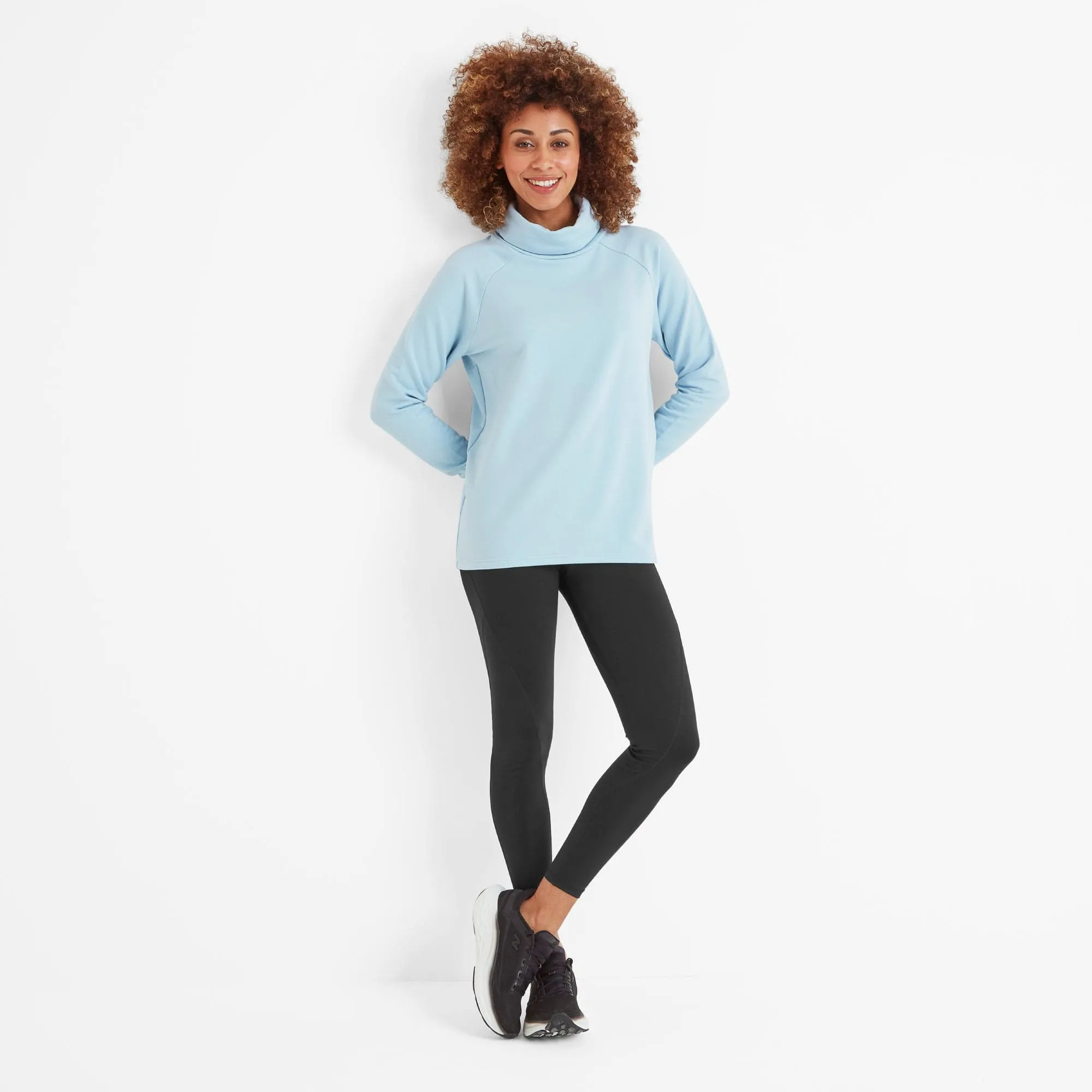 Hemming Long Sleeve Sports Top Womens - Ice Blue