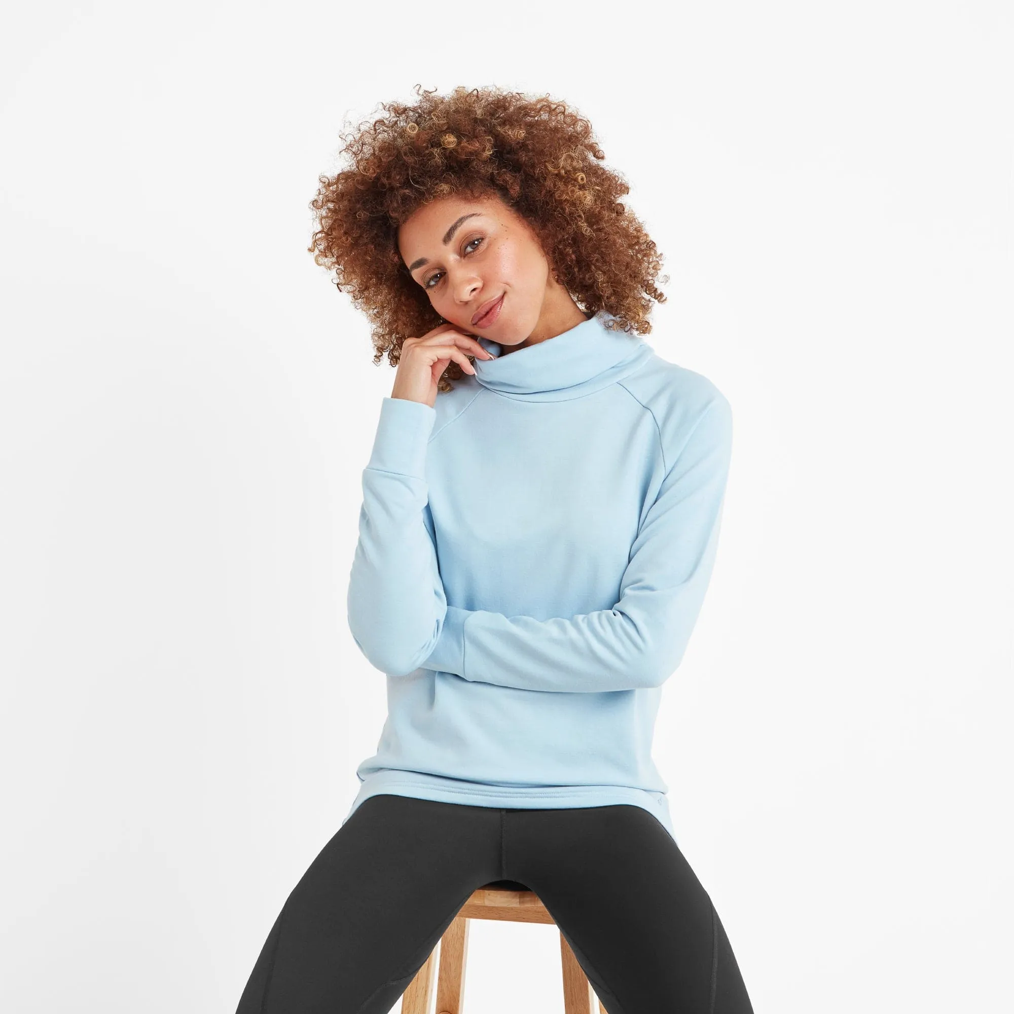 Hemming Long Sleeve Sports Top Womens - Ice Blue