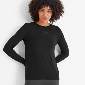 Hollier Long Sleeve Sports Top Womens - Black