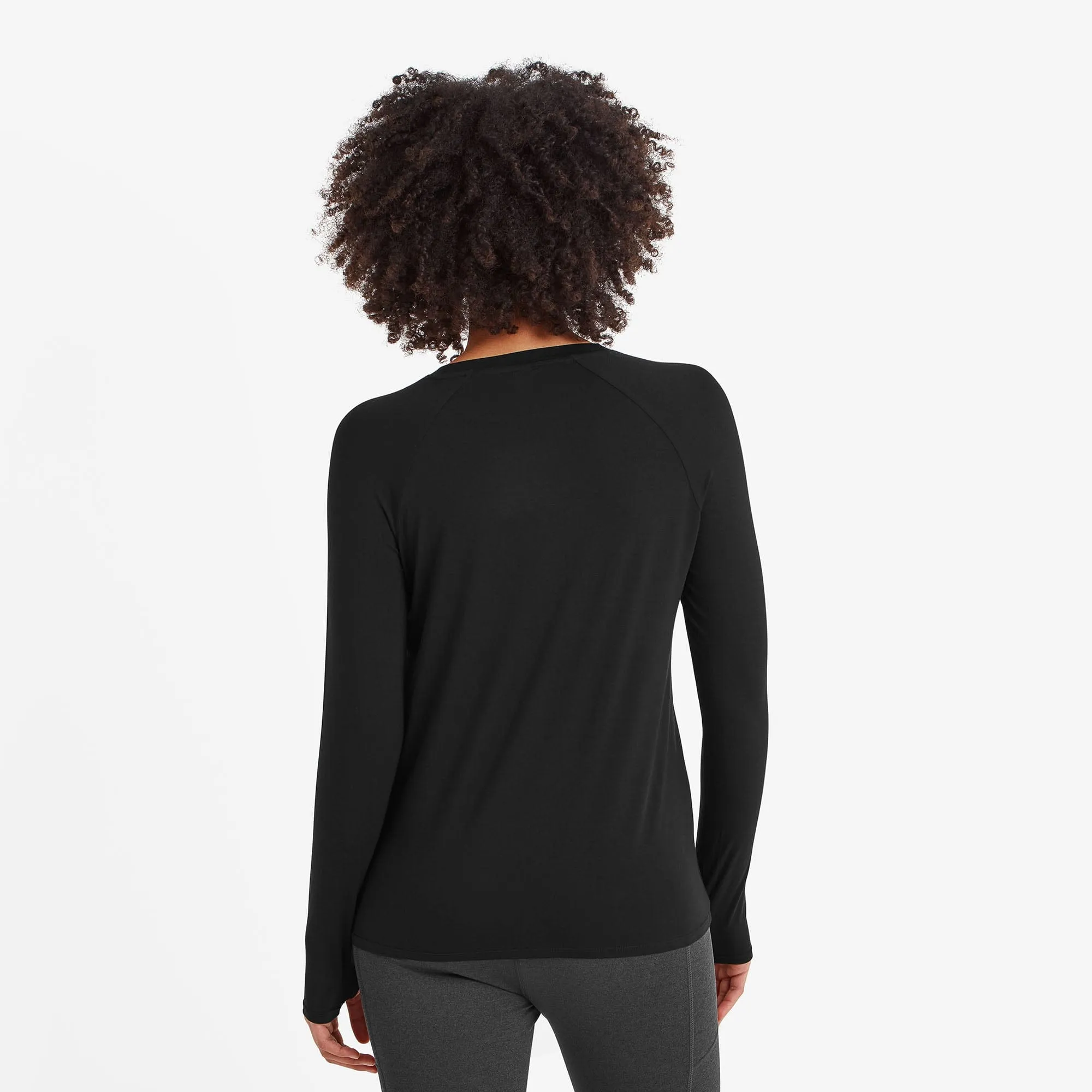 Hollier Long Sleeve Sports Top Womens - Black