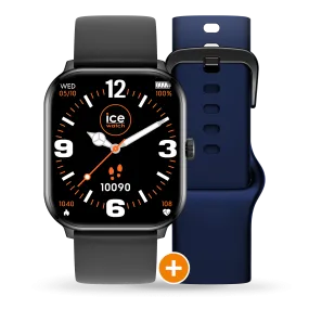 Ice - Smart 1.0 Black (Comes with black and navy straps)