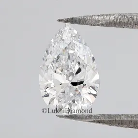 IGI Certified 1 Ct, 1.5 Ct, 2 Ct, 2.5 Ct, 3 Ct Pear Brilliant Cut Lab Grown Diamond Lab Created Loose Diamond for Engagement Rin