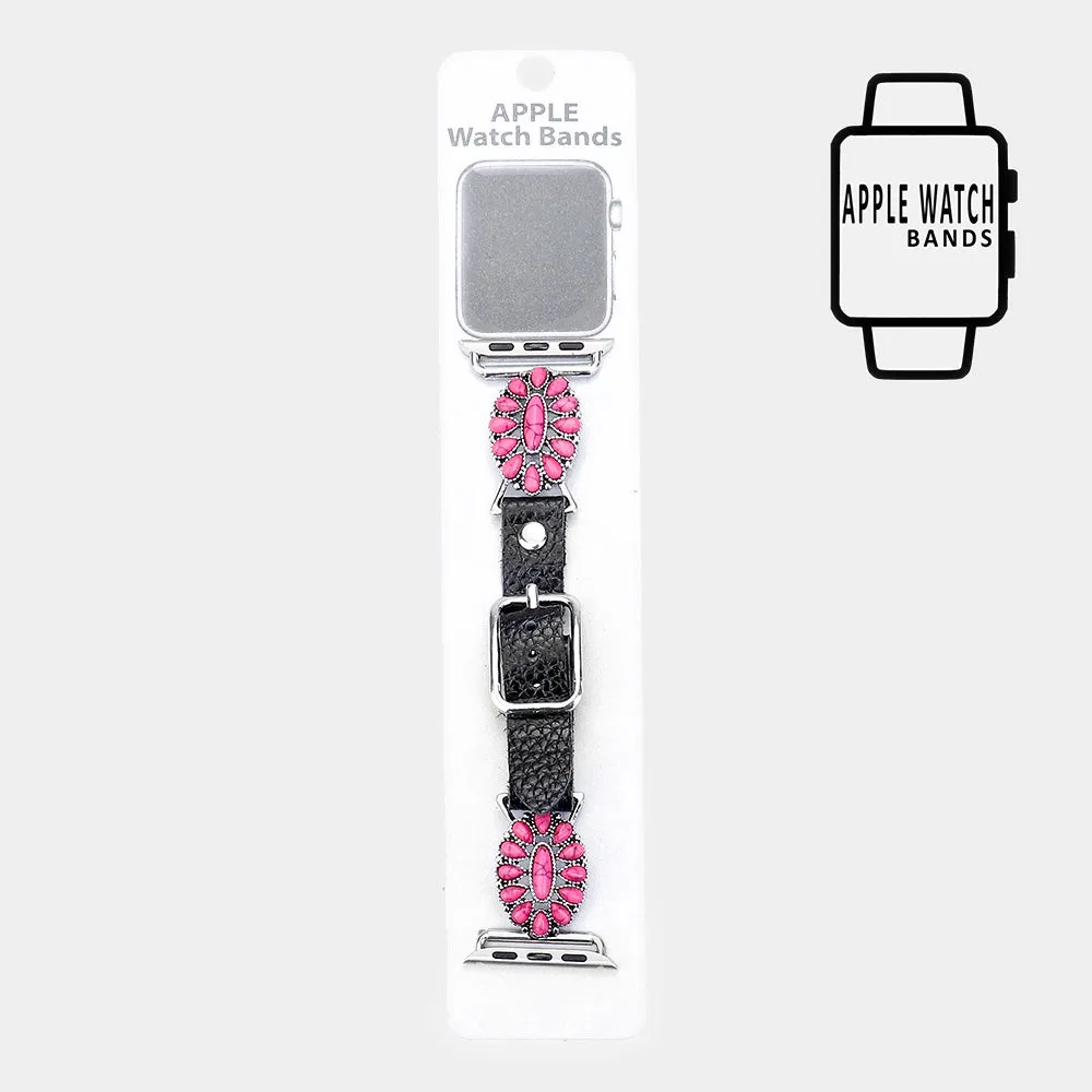 iLLASPARKZ Embossed Teardrop Pink Coral Apple Watch Band