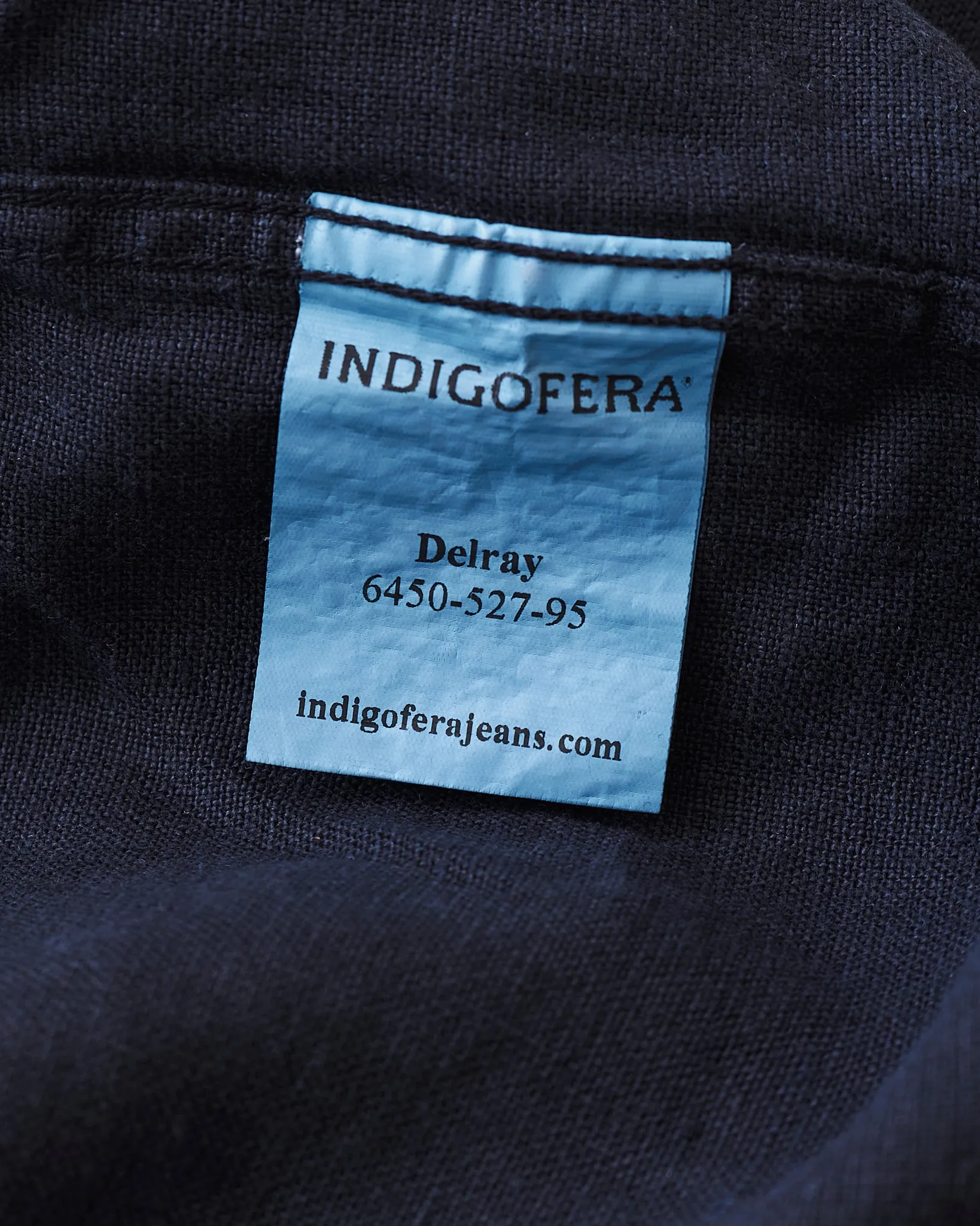 Indigofera Delray Shirt Linen Canvas Marshall Black