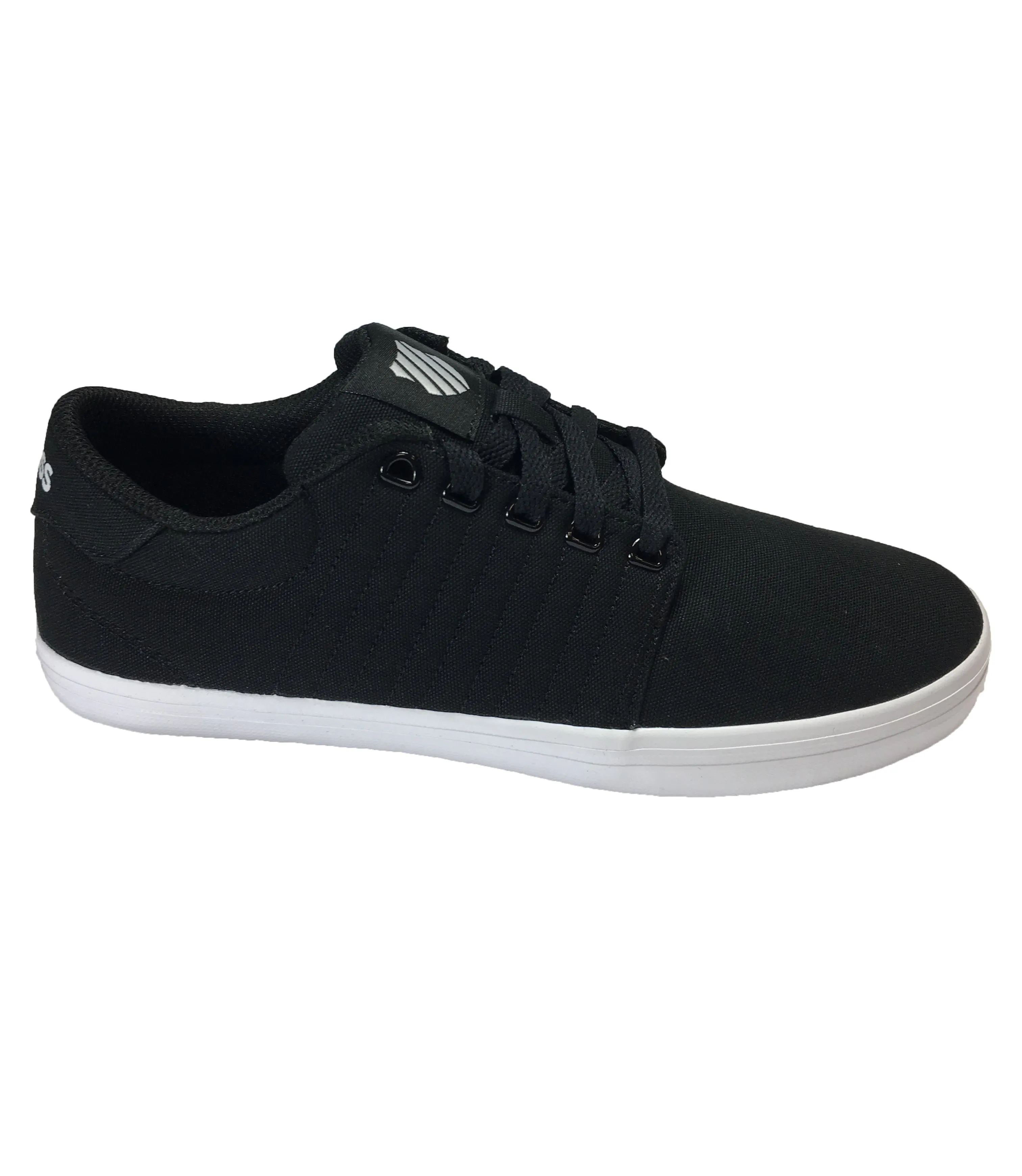 K-Swiss Backspin Canvas Trainers Black/White