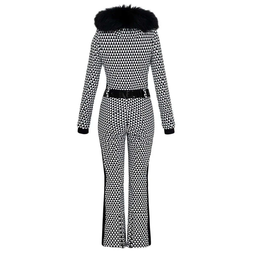 Kelly Pearl Softshell Ski Suit with Faux Fur (Women's)