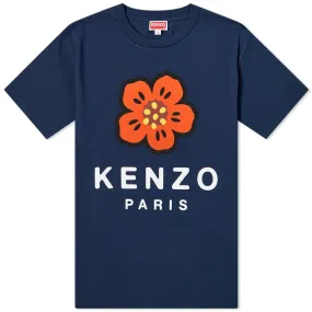 Kenzo Paris Logo Loose T-ShirtMidnight Blue