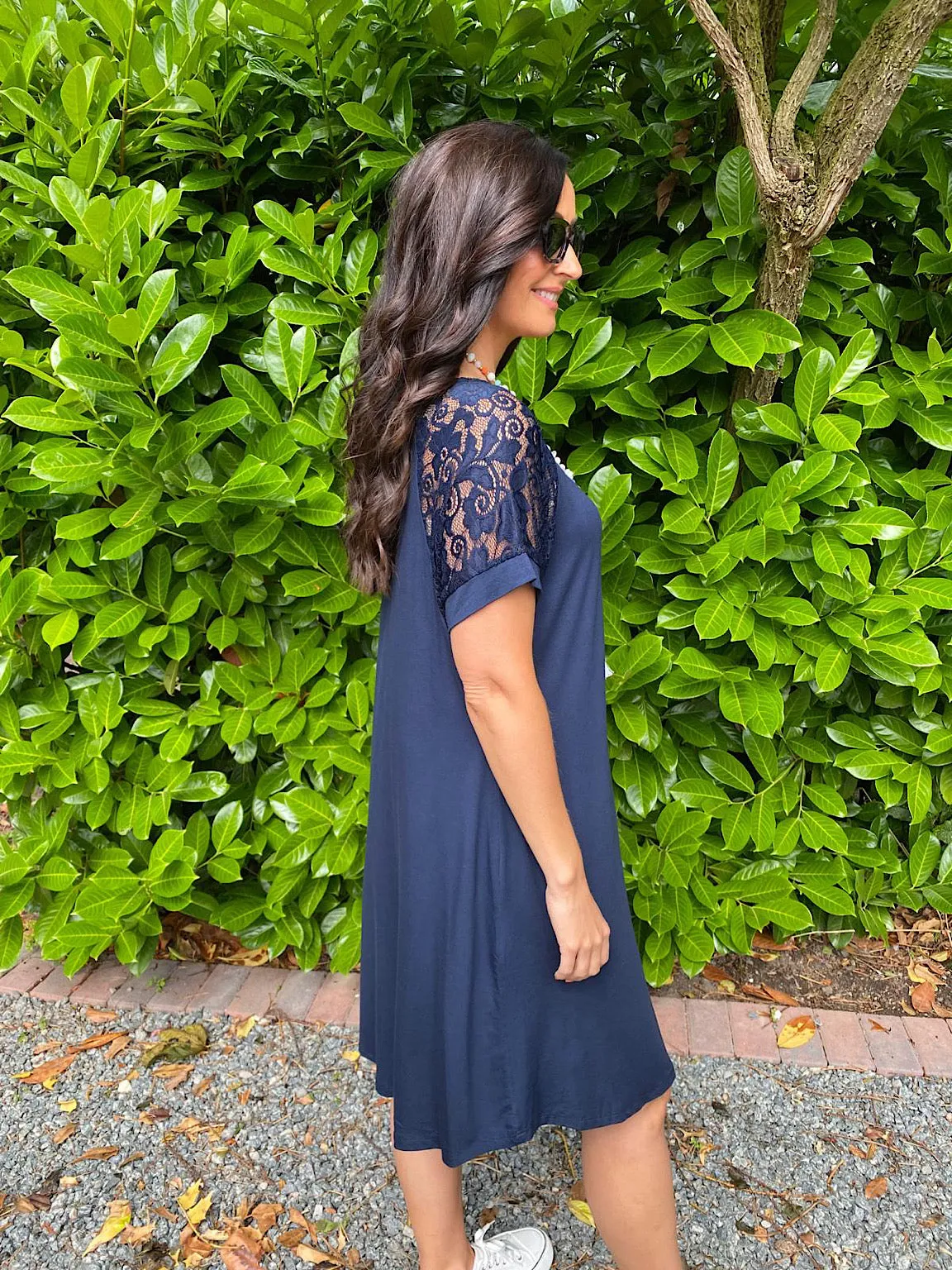 Lace Sleeve Dress Devon