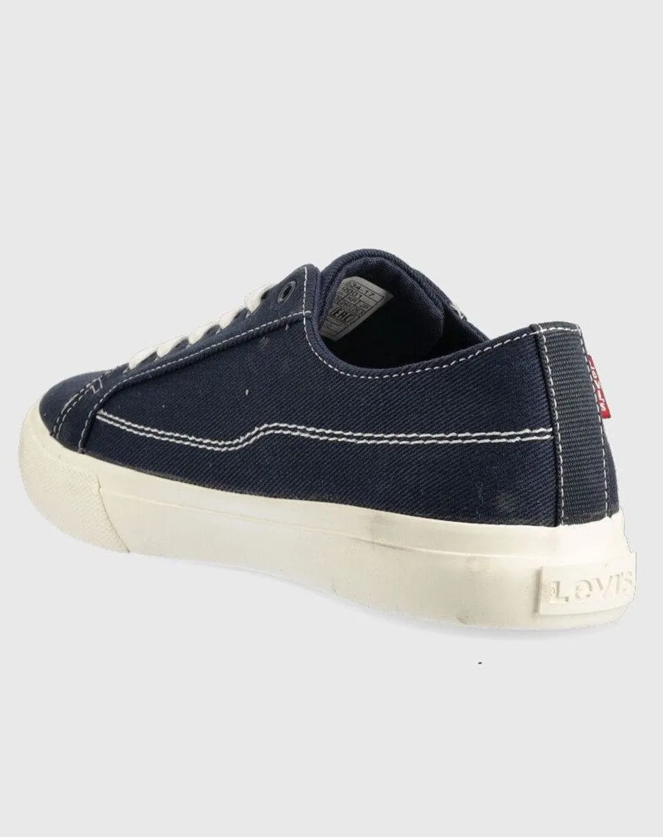 Levi's® Decon Lace Canvas Trainers Navy Blue