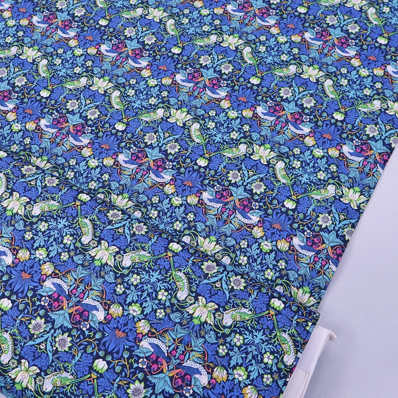 Liberty Fabrics Tana Lawn - Strawberry Thief - Navy