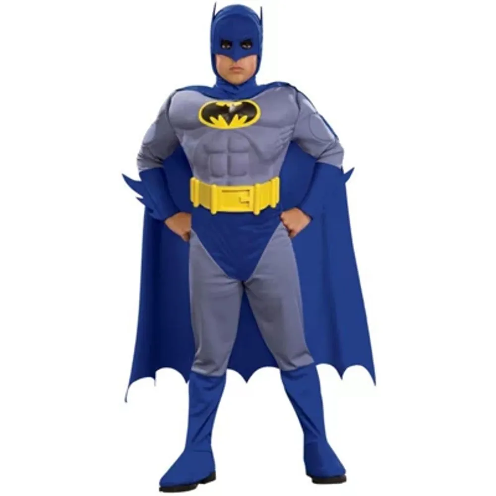 Little & Big  Boys Brave & Bold Deluxe Batman DC Comics 3-pc. Costume