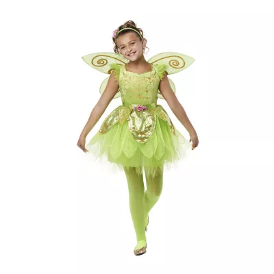 Little & Big  Girls Green Fairy 3-pc. Costume