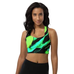 Longline sports bra Colorful Lime