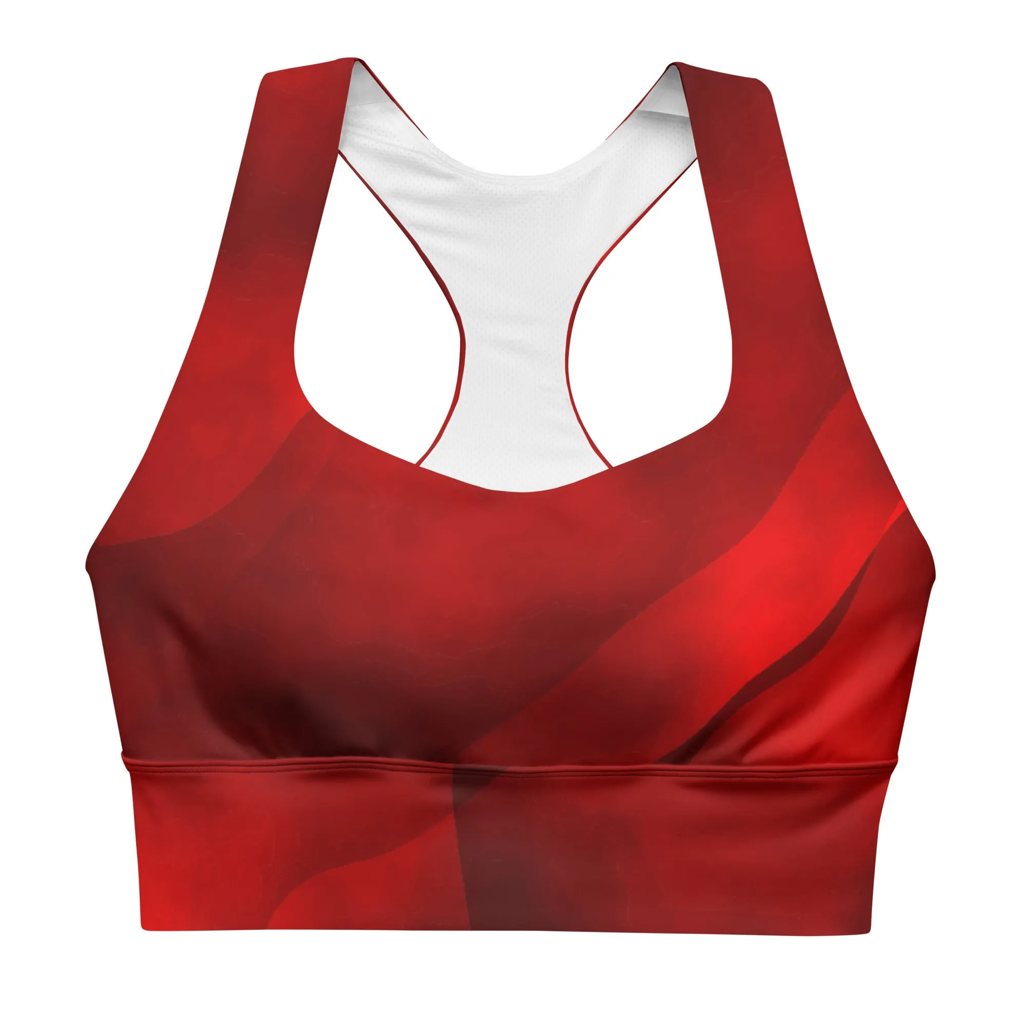 Longline sports bra True Red