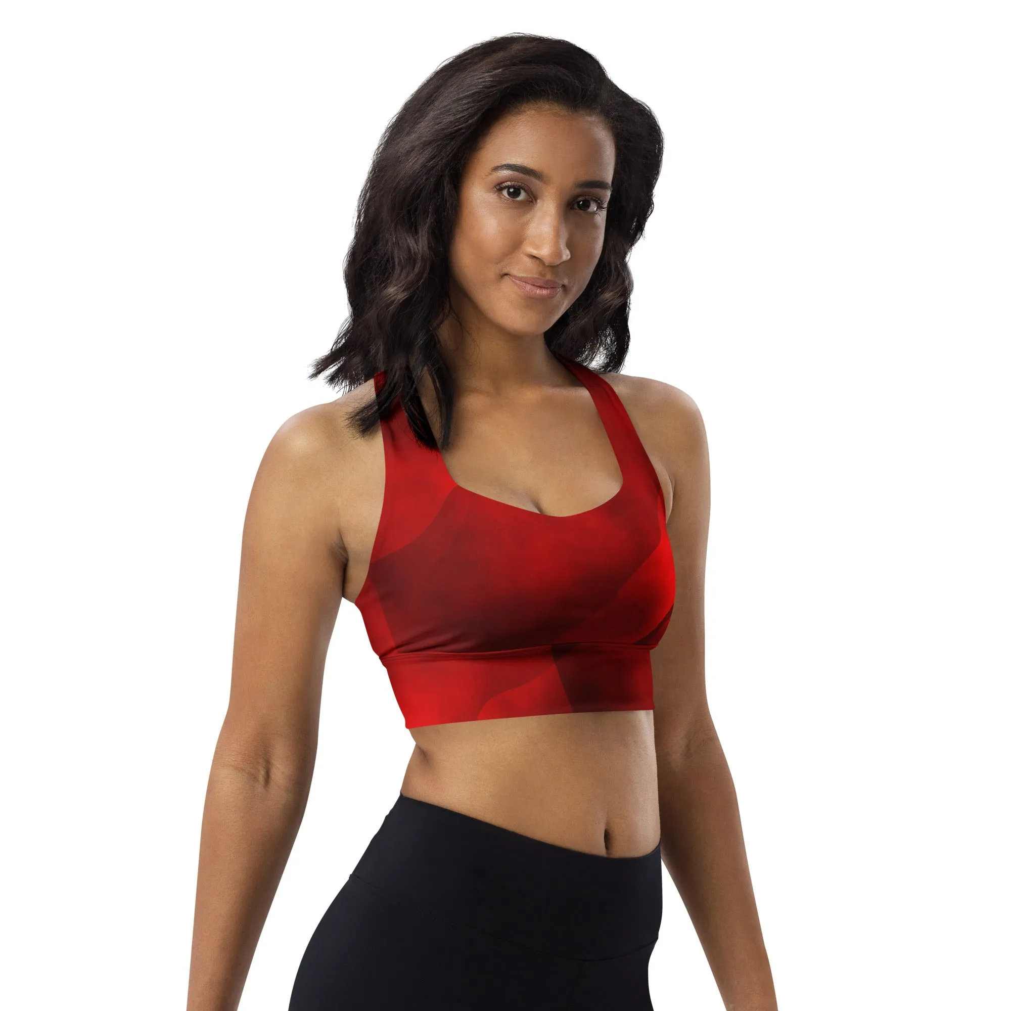 Longline sports bra True Red