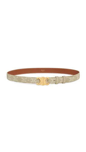 Medium Belt in Triomphe Canvas - Grege