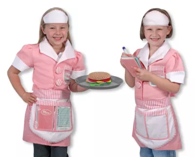 Melissa & Doug Waitress Role Play Girls Dress Up Costume