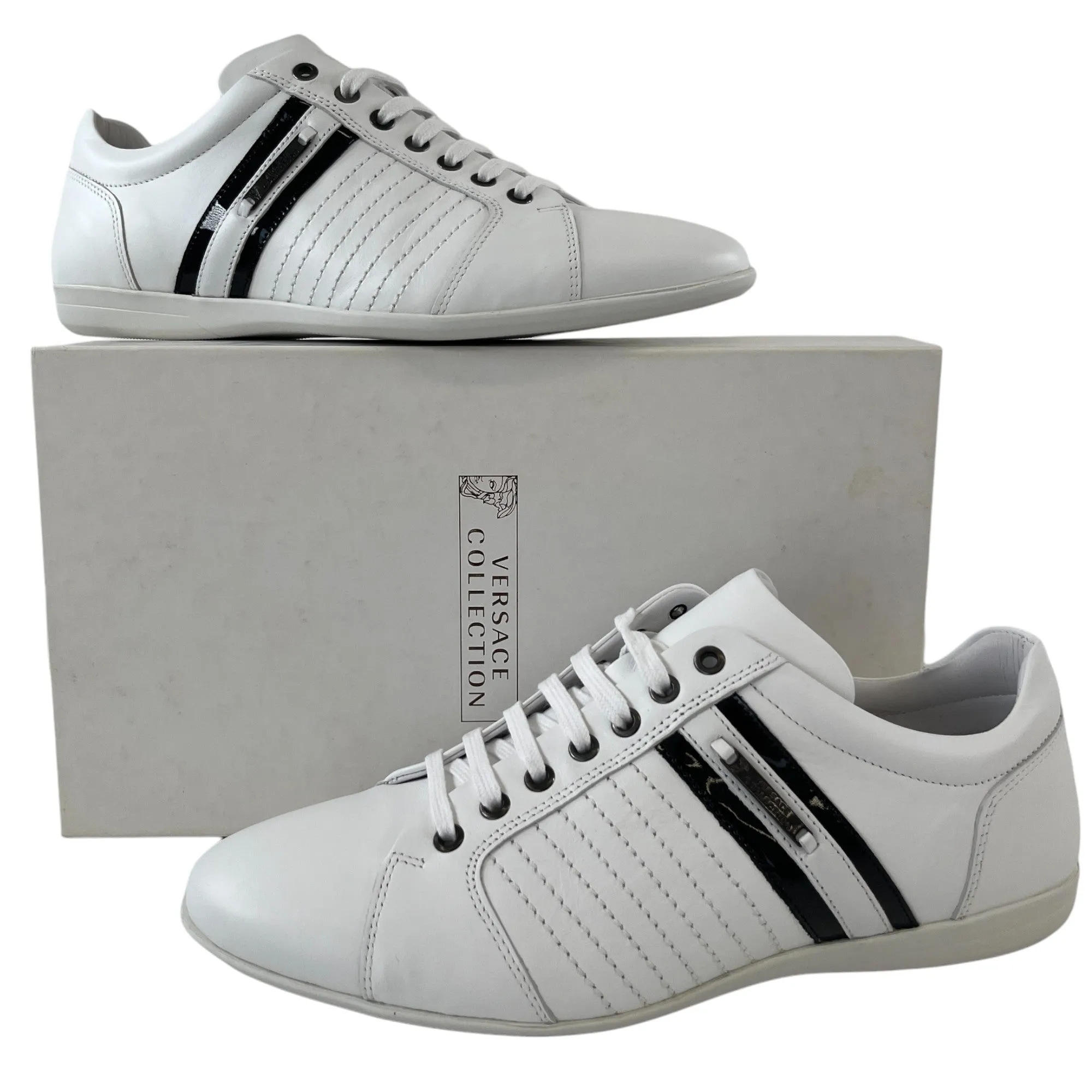 Men's Collection Low Trainers White Size EU 44 / UK 10